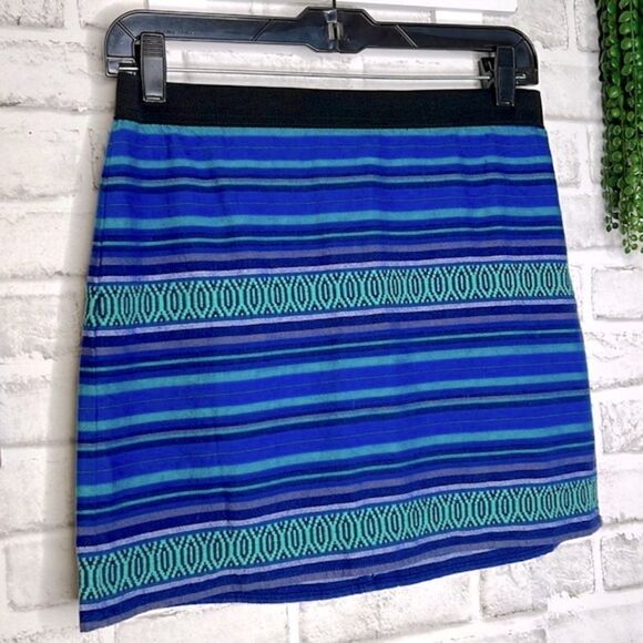 NWT American Eagle Vintage Boho Y2K Hippie Mini Skirt Size 2 Cotton - Picture 2 of 7